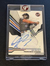 Marketplace image: 2024 Topps Pristine BLACK Encased Superfractor Auto Francisco Alvarez #PA-FA 1/1