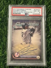 Marketplace image: 2017 Bowman Chrome #CSAGT Gleyber Torres AUTO Yankees PSA 8 Superfractor 1/1