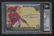 Marketplace image: TREA TURNER 2016 TOPPS TRIBUTE RC AUTOGRAPH 1/1 SUPERFRACTOR ONCARD AUTO BGS 8