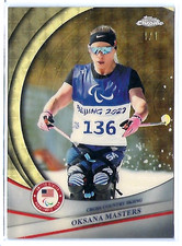 Marketplace image: OKSANA MASTERS 2026 TOPPS CHROME US WINTER OLYMPICS 1 of 1 SUPERFRACTOR #52 1/1