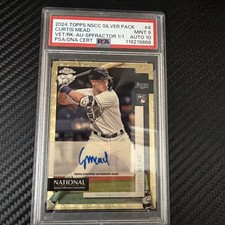 Marketplace image: Curtis Mead 2024 TOPPS Bowman Chrome Rookie Auto Superfractor 1/1 NSCC