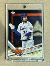 Marketplace image: 2017 Topps Chrome Sapphire Michael Conforto #408 SUPERFRACTOR 1/1