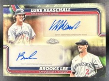 Marketplace image: 2025 Topps Chrome Update Brooks Lee Luke Keaschall Dual Auto SuperFractor 1/1