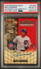 Marketplace image: 2020 Bowmans Best Nico Hoerner 1/1 Rookie Auto Superfractor PSA 8 Auto 10 RC