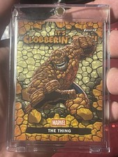 Marketplace image: The Thing It’s Clobbering Time 1/1 Superfractor - Fantastic Four Hobby