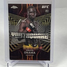 Marketplace image: 2026 Topps Chrome UFC David Onama Youthquake Superfractor 1/1