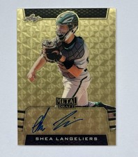 Marketplace image: 2019 Leaf Metal Shea Langeliers 1/1 Superfractor Autograph Athletics