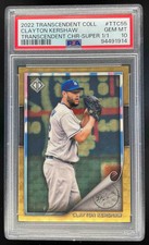 Marketplace image: 2022 Transcendent Collection Chrome SuperFractor Clayton Kershaw 1/1 PSA 10