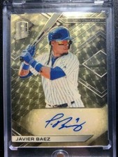 Marketplace image: 2018 Panini Chronicles Spectra JAVIER BAEZ Signature SUPERFRACTOR Auto #1/1 RARE