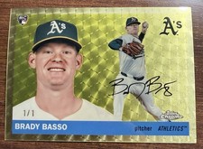 Marketplace image: 2025 Topps Chrome Platinum Brady Basso Superfractor 1/1