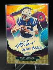 Marketplace image: Topps 2025 Cosmic Riley Leonard Colts First Flight RC Auto 1/1 Superfractor
