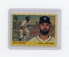 Marketplace image: 2025 Topps Chrome Platinum Riley Greene City Variation Superfractor 1/1 (G)