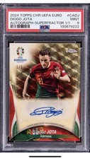 Marketplace image: 24 Topps Chrome UEFA Euro Auto Superfractor  Diogo Jota Signed Card 1/1 PSA 9