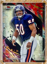 Marketplace image: MIKE SINGLETARY 2024 Topps Finest SUPERFRACTOR True 1/1 Card #108 CHICAGO BEARS