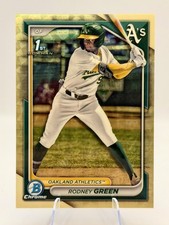 Marketplace image: 2024 Bowman Draft Chrome Rodney Green #BDC-187 1st Bowman SuperFractor 1/1 (RC)