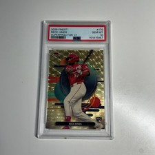 Marketplace image: Rece Hinds 2025 Topps Finest GEM MT 10 SUPERFRACTOR  1/1 Cincinnati Reds
