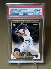 Marketplace image: 2023 Topps Chrome - Joey Wiemer Rookie Autographs #RA-JW SUPERFRACTOR 1/1 PSA 10