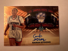 Marketplace image: Sarah Strong - UConn Campus Icons On Card Auto Superfractor 1/1