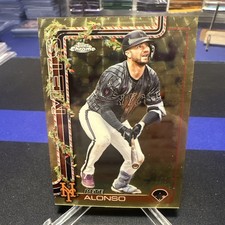 Marketplace image: 2025 Topps Chrome Holiday Pete Alonso 1/1 SUPERFRACTOR HC34 Mets Orioles
