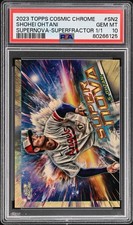 Marketplace image: 2023 Topps Cosmic Chrome Shohei Ohtani Supernova Superfractor 1/1 PSA 10 GM
