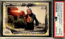 Marketplace image: 2021 Topps Chrome Star Wars Legacy Boba Fett Superfractor 1/1 PSA 10