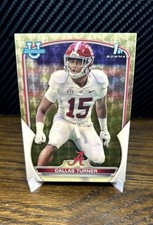 Marketplace image: Dallas Turner 2022 Topps Bowman 1st Superfractor 1/1 Alabama & Minnesota Vikings