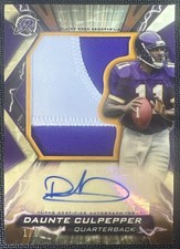 Marketplace image: 2023 Topps Composite Daunte Culpepper Resurgence Auto Superfractor Patch 1/1