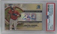 Marketplace image: 2023 Bowman Scouts Top 100 Autograph Colton Cowser Auto Superfractor #1/1 PSA 9
