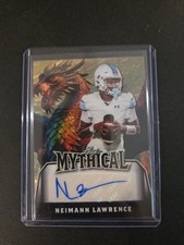 Marketplace image: 2025 Leaf Football Neimann Lawrence 1/1 Mythical Gold  Superfractor Auto Texas