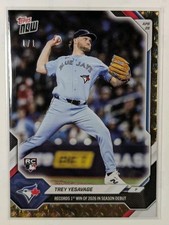 Marketplace image: 🚨 2026 Trey Yesavage Topps Now #135 Super Fractor 1/1 Rookie Card RC  🚨