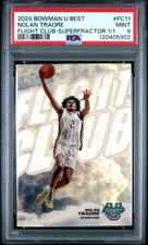 Marketplace image: 2024 BOWMAN UNIVERSITY BEST FLIGHT CLUB SUPERFRACTOR 1/1 NOLAN TRAORE 1/1 PSA 9