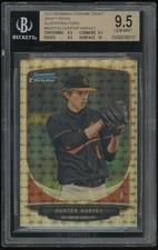Marketplace image: 2013 Bowman Chrome Draft Superfractor Hunter Harvey Orioles 1/1 BGS 9.5 #BDPP33