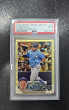 Marketplace image: 2023 Topps Chrome Sapphire Superfractor 1/1 JI MAN CHOI RAYS