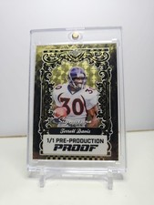 Marketplace image: Leaf Signature Series Gold Superfractor Terrell Davis 1/1 Pre-production Proof