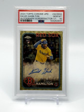 Marketplace image: 2024 Topps Chrome Update DAVID HAMILTON Superfractor Rookie AUTO #1/1 - PSA 10