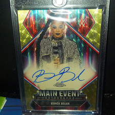 Marketplace image: Topps 2026 Topps Chrome WWE Bianca Belair MEA-BB Main Event Auto Superfractor