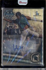 Marketplace image: 2023 Bowman University Chrome SuperFractor #174 Antonio Gates Jr. Auto 1/1