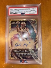 Marketplace image: PSA 10 2024 Topps Cosmic Chrome 1/1 Drake Maye Superfractor Milky Way Marks AUTO