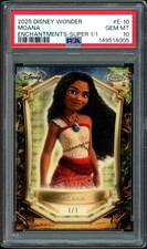 Marketplace image: 2025 TOPPS DISNEY WONDER MOANA ENCHANTMENTS PSA 10 SUPERFRACTOR 1/1 !