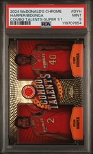 Marketplace image: 2024 SUPERFRACTOR 1/1 #DYH DYLAN HARPER/FLORY BIDUNGA 1/1 PSA 9