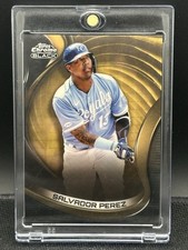 Marketplace image: 2022 Salvador Perez 1/1 Topps Chrome Black Superfractor #64 Royals