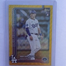 Marketplace image: Dalton Rushing 2025 Topps Update Rookie Debut Superfractor 1/1 Dodgers US256