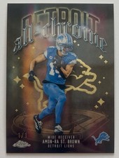Marketplace image: 2025 Topps Chrome Superfractor 1/1 Detroit All-Chrome Amon-Ra St. Brown Lions