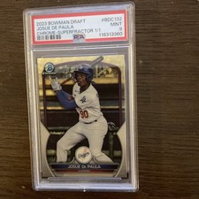 Marketplace image: 2023 BOWMAN DRAFT JOSUE DE PAULA CHROME-SUPERFRACTOR 1/1 PSA 9 MINT