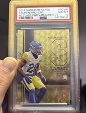 Marketplace image: 2024 Topps Signature Kamren Kinchens Chrome V Superfractor RC #1/1 PSA 10