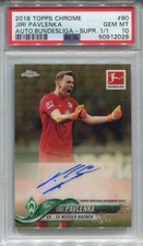 Current marketplace image for 2018 Topps Chrome #80 Pavlenka Auto Superfractor 1/1