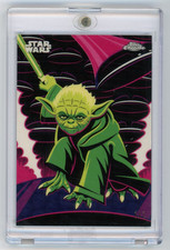 Marketplace image: 2025 Topps Chrome Star Wars YODA Kyber Light SUPERFRACTOR 1/1 SSP Gem KL-20 🔥