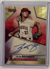 Marketplace image: 2025 Bowman’s Best Chrome Tyler Bremner superfractor RC Prospect Auto 1/1 ANGELS