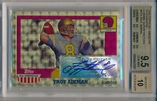 Marketplace image: 🔥🔥TROY AIKMAN 2005 Topps ALL AMERICAN AUTO Chrome SUPERFRACTOR 1/1 BGS 9.5🔥🔥