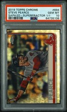 Marketplace image: 2019 Topps Chrome Steve Pearce Superfractor 1/1